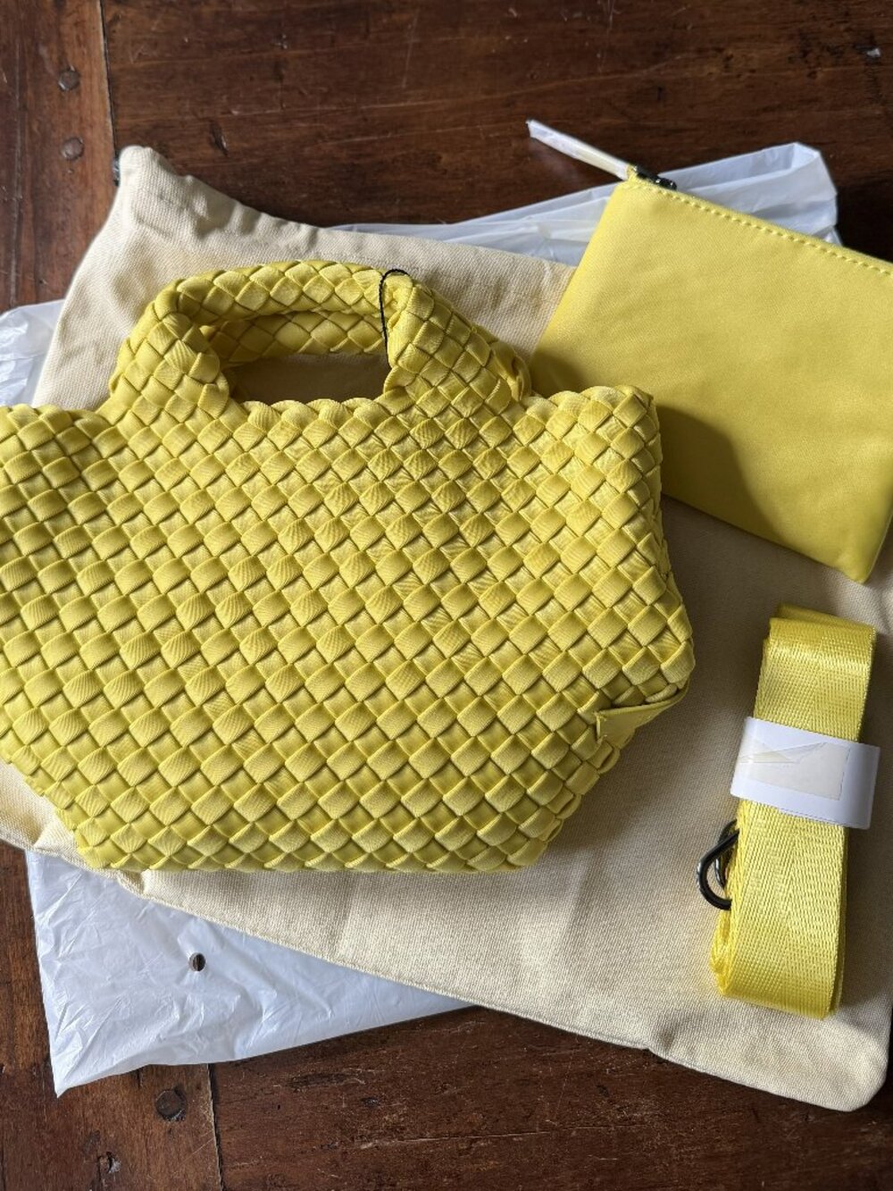 NWT Naghedi St. Barths Petit Tote in Citron